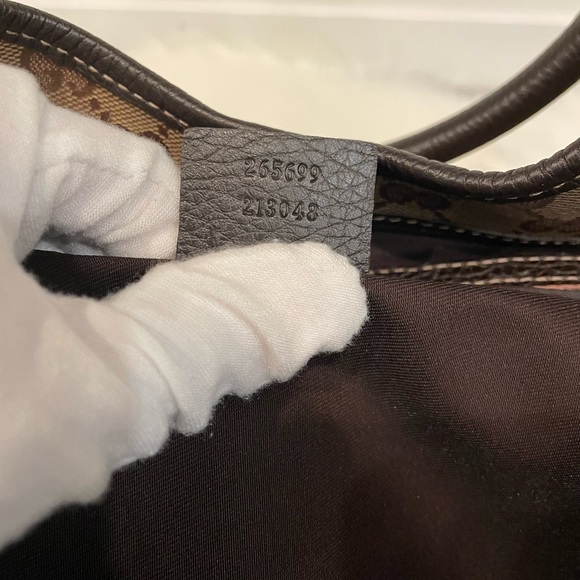 GUCCI 265699 Crystal Monogram Medium Joy Shoulder Bag Dark Brown - Picture 10 of 11